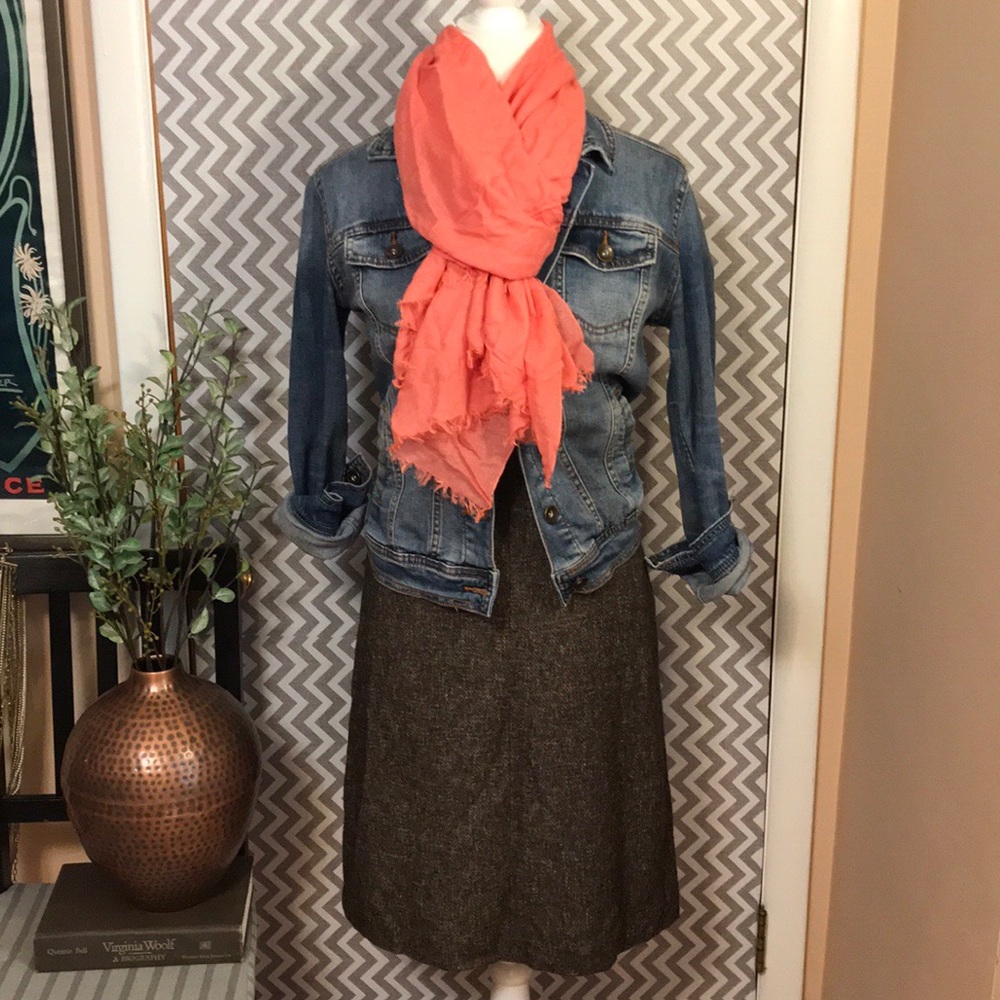 J Crew Pink Soft Cotton Linen Blend Scarf